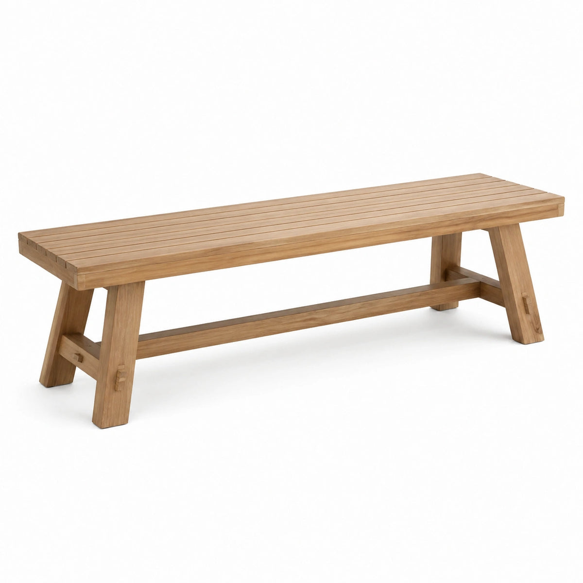 Banc rustique en bois massif naturel, 180 x 40 x 45 cm